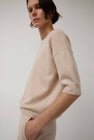 Modern Weaving Boyfriend Tee in Melange Pink