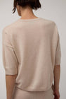 Modern Weaving Boyfriend Tee in Melange Pink