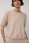 Modern Weaving Boyfriend Tee in Melange Pink