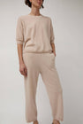 Modern Weaving Boyfriend Tee in Melange Pink