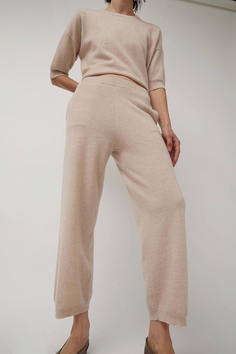 Modern Weaving Cashmere Pant in Melange Pink