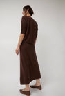 Modern Weaving Midi Skirt in Cinnamon