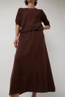 Modern Weaving Midi Skirt in Cinnamon