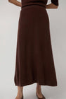 Modern Weaving Midi Skirt in Cinnamon