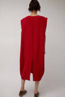Modern Weaving Sculpt Dress in Crimson
