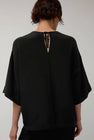 Modern Weaving Silk Tee in Black