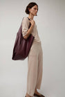 Modern Weaving XL Shopper in Burgundy