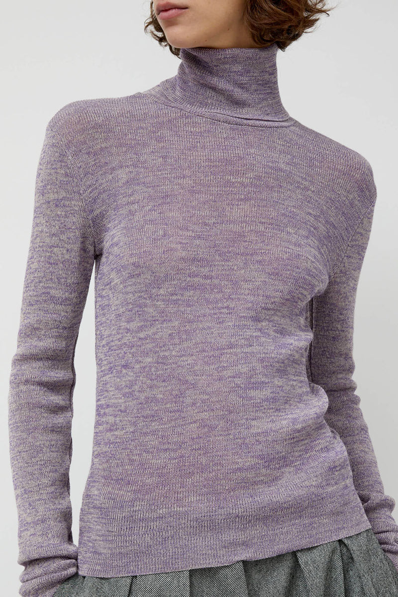 Modus Vivendi Bristol Rollneck in Lilac Multi Melange