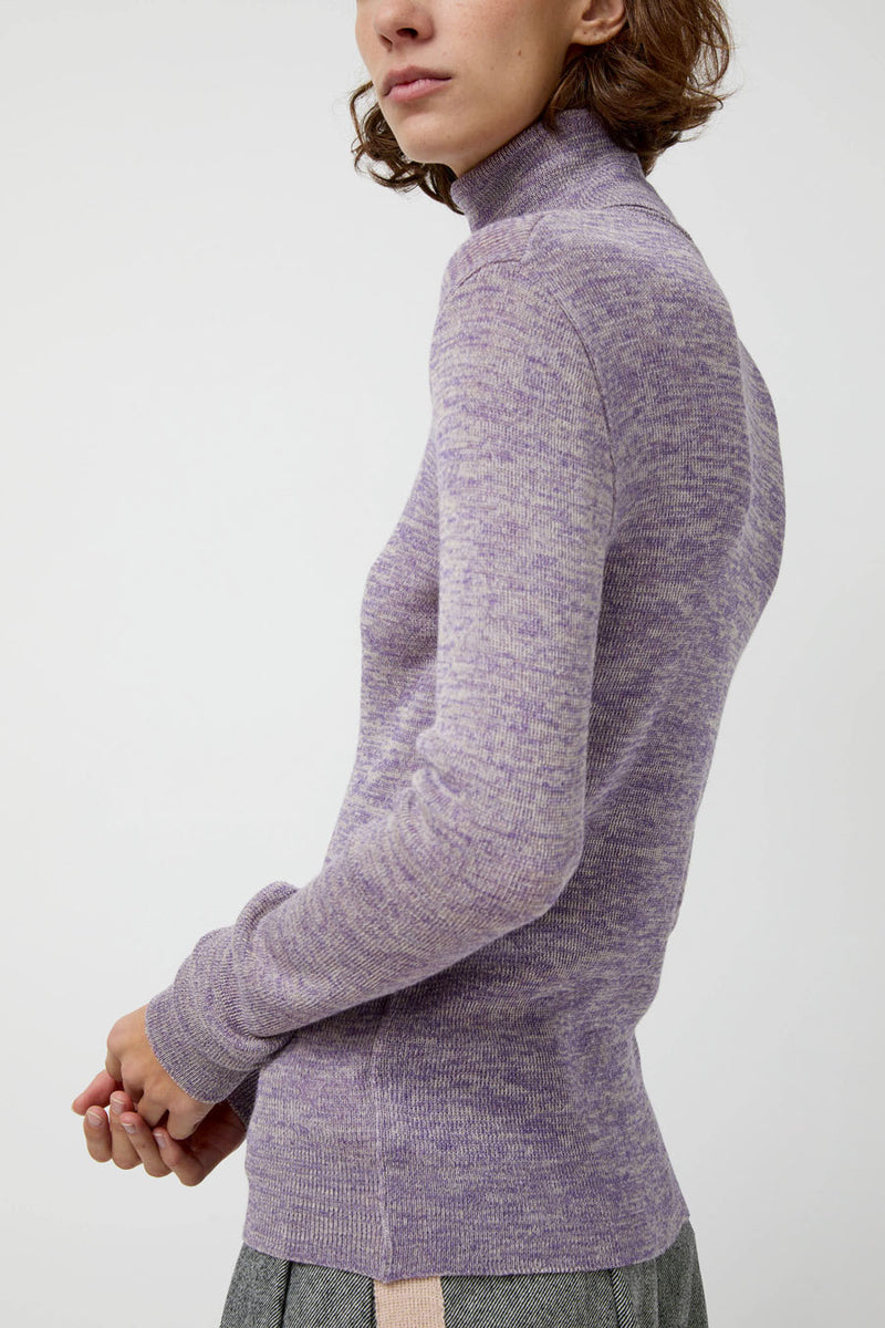 Modus Vivendi Bristol Rollneck in Lilac Multi Melange