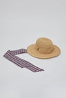 Muhlbauer Duke Alessio Hat in Natural with Check Rose