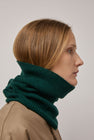 Muhlbauer Jael Ribbed Cashmere Hood in Fir