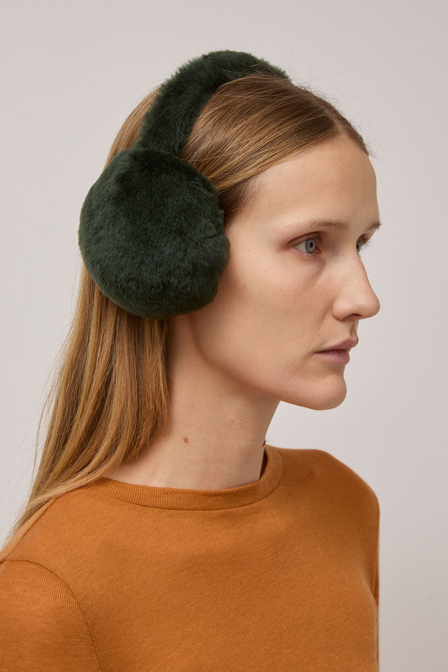 Muhlbauer Janis Lambskin Ear Muffs in Laurel