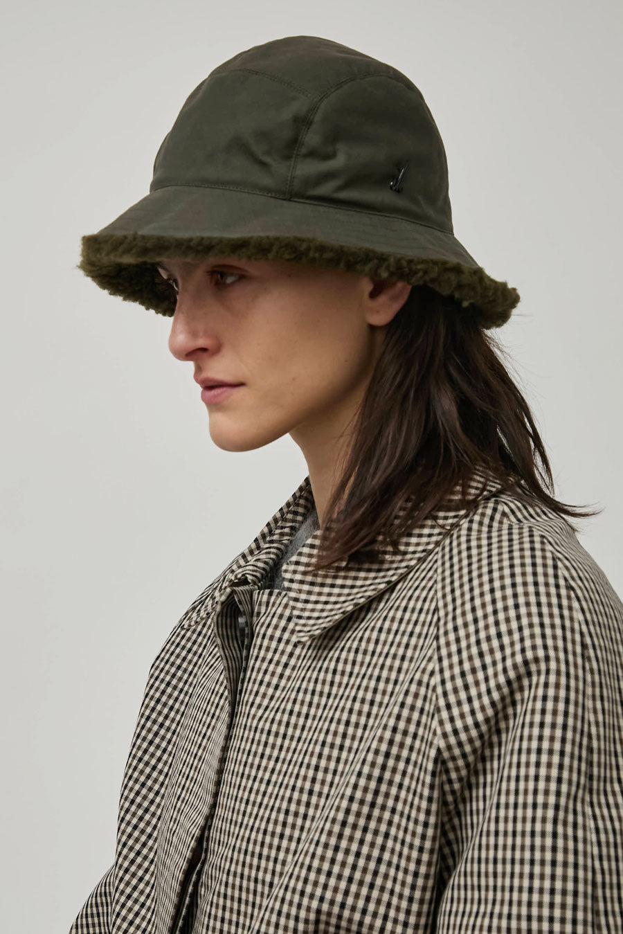Muhlbauer Rikka Sherpa Lined Bucket Hat in Olive