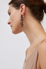 Mussels and Musclels Glyzinia Earrings Short in Smoky Quartz