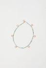 Mussels and Muscles Dew Necklace in Rose Quartz and Amazonite