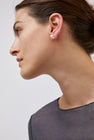 Mussels and Muscles Pearl Glyzinia Single Earstud in Silver and Pearl