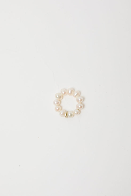 Mussels and Muscles Pearl Spheres Small Earcuff in Pearl
