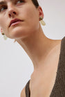 Mussels and Muscles Pebbles Earrings in Jade and Dalmatian