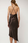 NOMIA Crossback Halter Dress in Brown