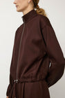 NOMIA Double Zip Top in Carob
