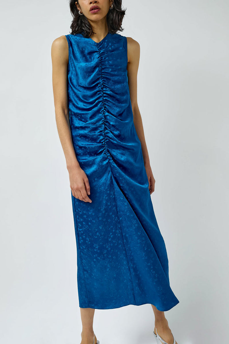 NOMIA Gathered Front Dress in Deep Sea