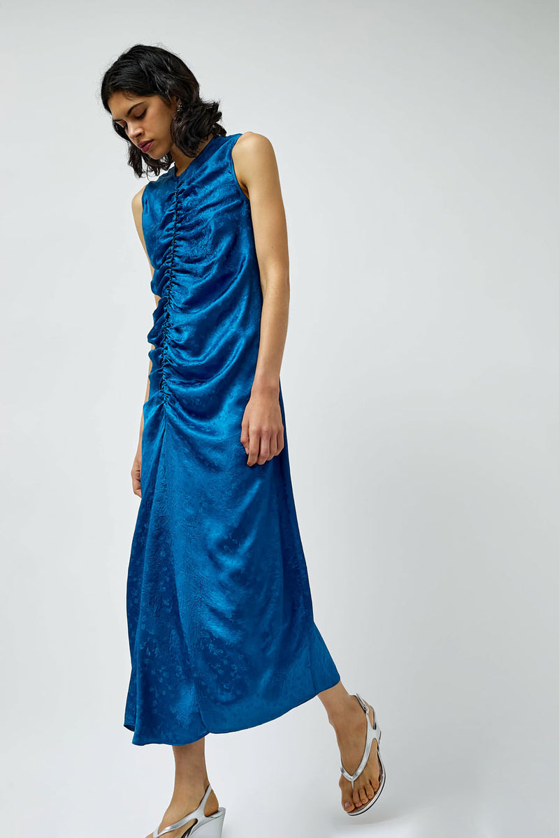 NOMIA Gathered Front Dress in Deep Sea