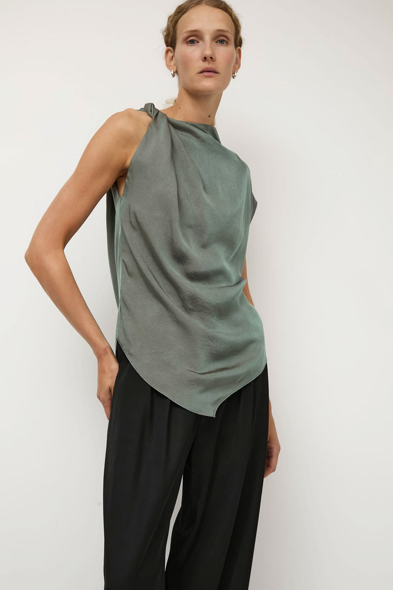 NOMIA Twist Shoulder Top in Dusk