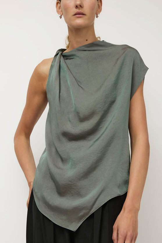 NOMIA Twist Shoulder Top in Dusk