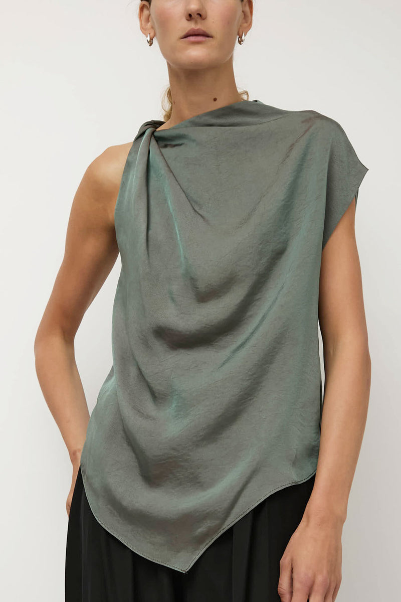 NOMIA Twist Shoulder Top in Dusk