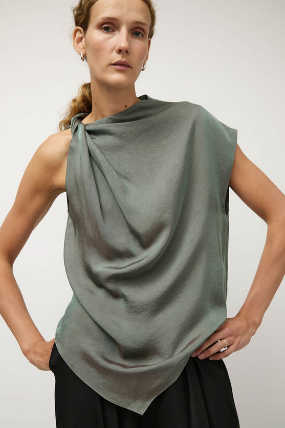 NOMIA Twist Shoulder Top in Dusk