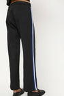 NOMIA Woven Stripe Track Pant in Black