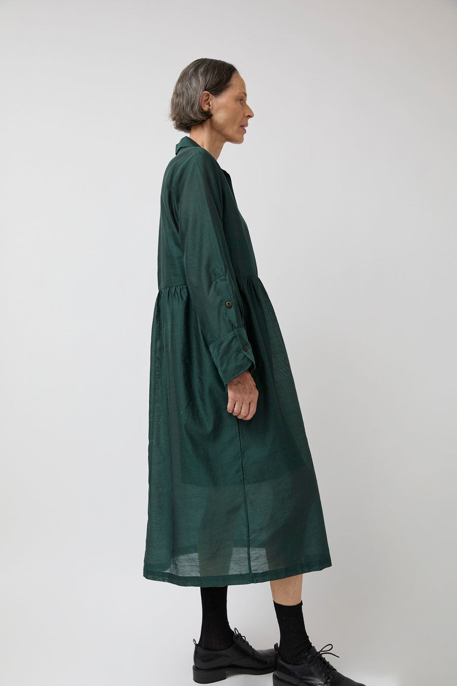 NYMANE Stockholm Dress in Bottle Green