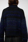 NYMANE Nadia Sweater in Black and Blue