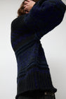 NYMANE Nadia Sweater in Black and Blue