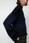 NYMANE Nadia Sweater in Black and Blue