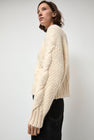 NYMANE Rita Cable Sweater in Ivory