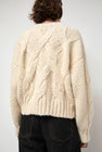 NYMANE Rita Cable Sweater in Ivory