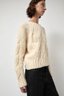 NYMANE Rita Cable Sweater in Ivory