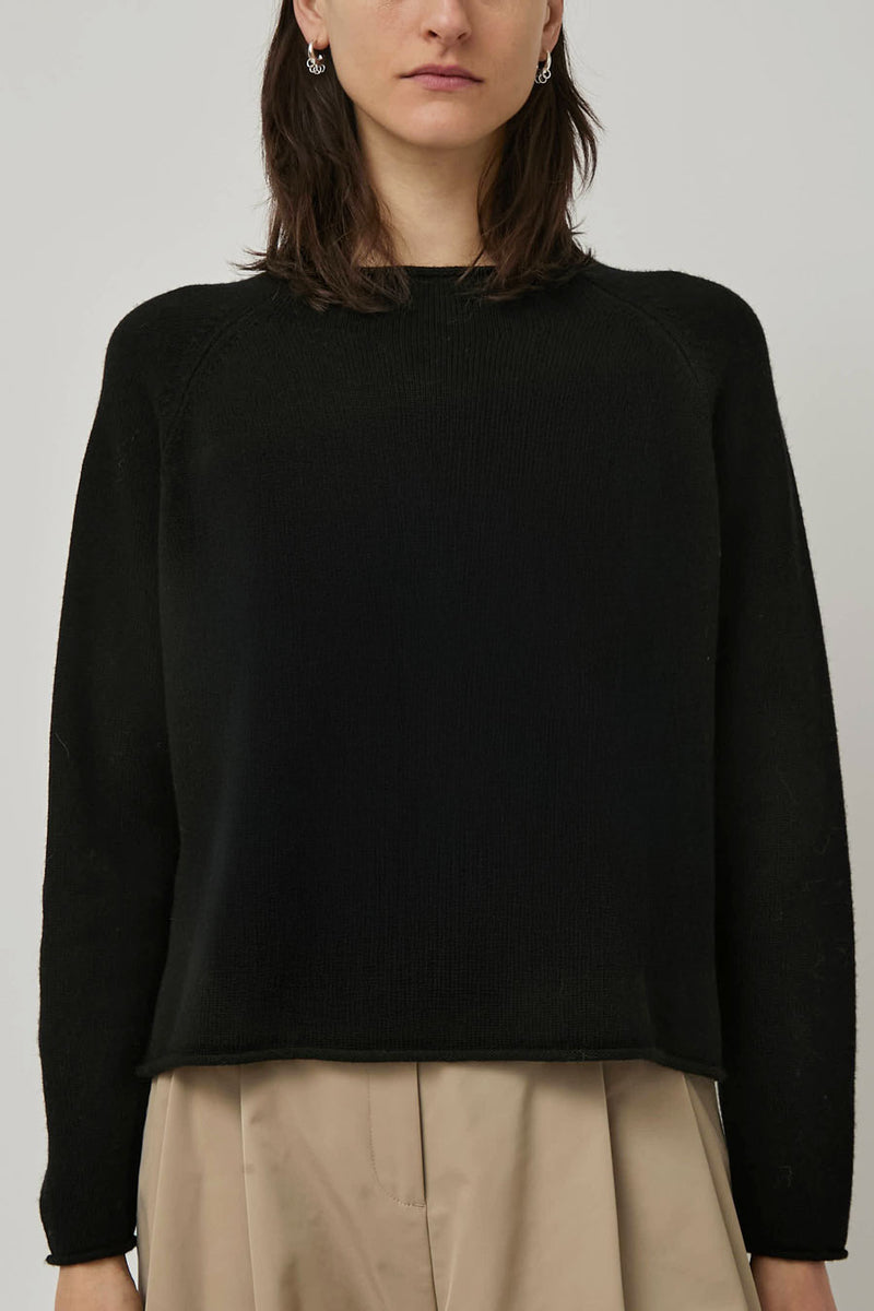 Nikki Chasin Iris Rollneck Pullover in Black