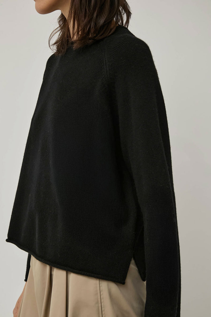 Nikki Chasin Iris Rollneck Pullover in Black