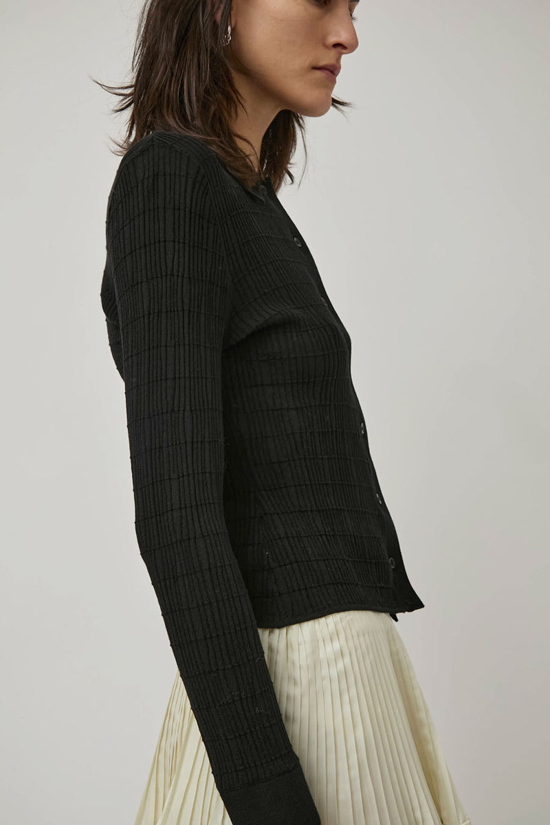 Nikki Chasin Knit Ruta Buttondown in Black