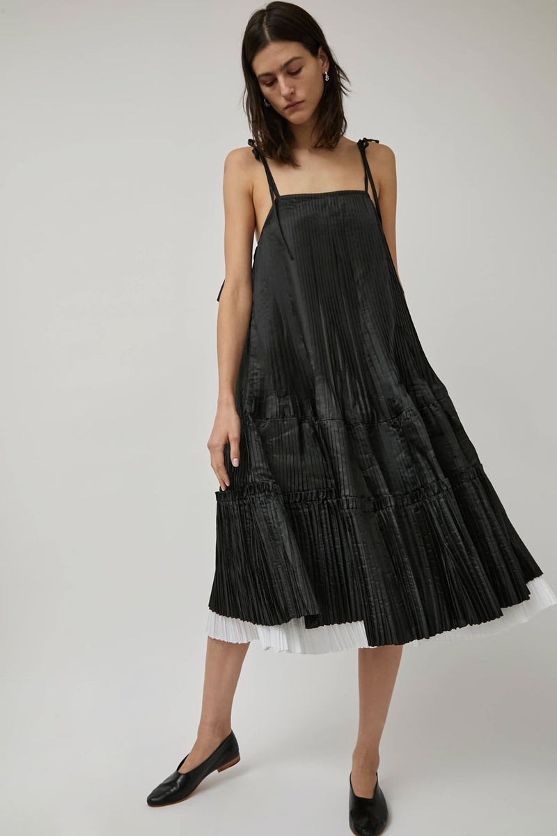 Nikki Chasin Octave Pleated Dress in Black