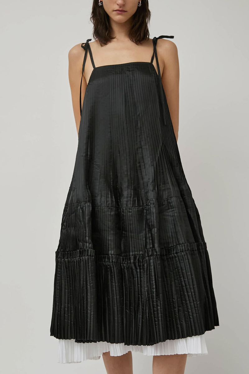 Nikki Chasin Octave Pleated Dress in Black