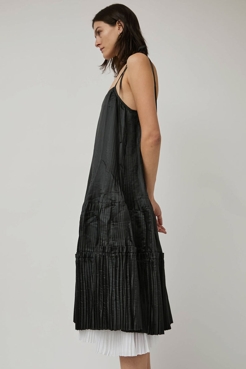 Nikki Chasin Octave Pleated Dress in Black