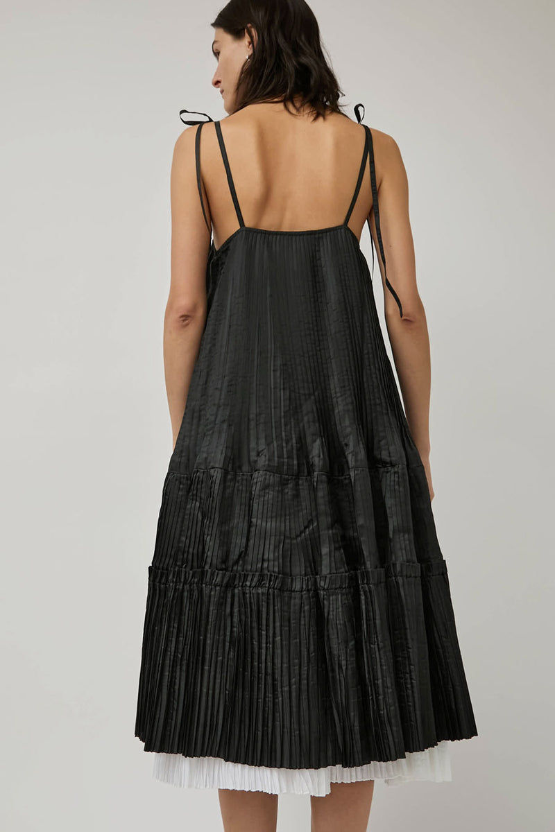 Nikki Chasin Octave Pleated Dress in Black