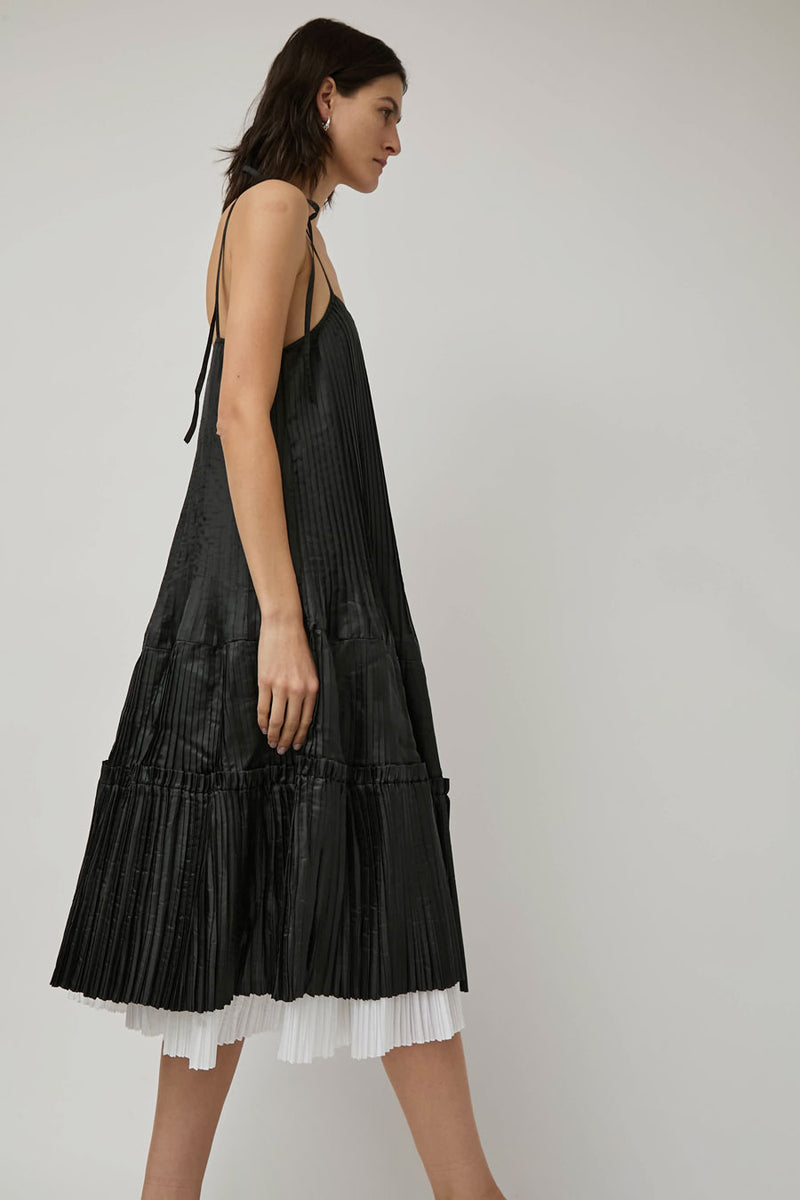 Nikki Chasin Octave Pleated Dress in Black