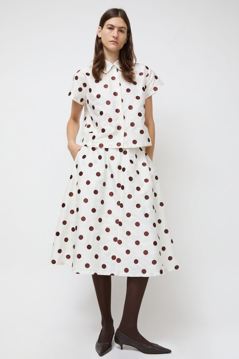 Nikki Chasin Play Skirt in Caffe Dot