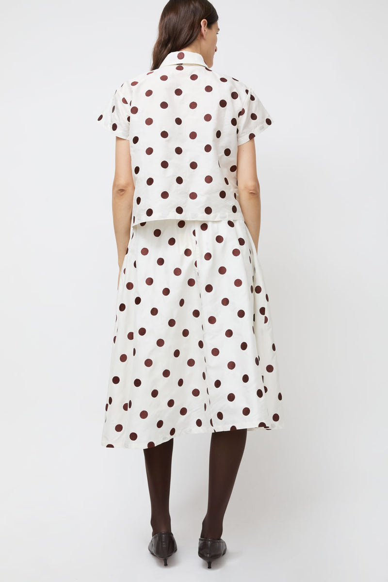 Nikki Chasin Play Skirt in Caffe Dot
