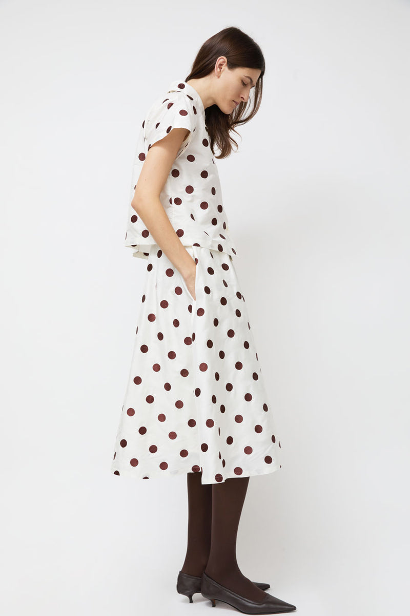 Nikki Chasin Play Skirt in Caffe Dot