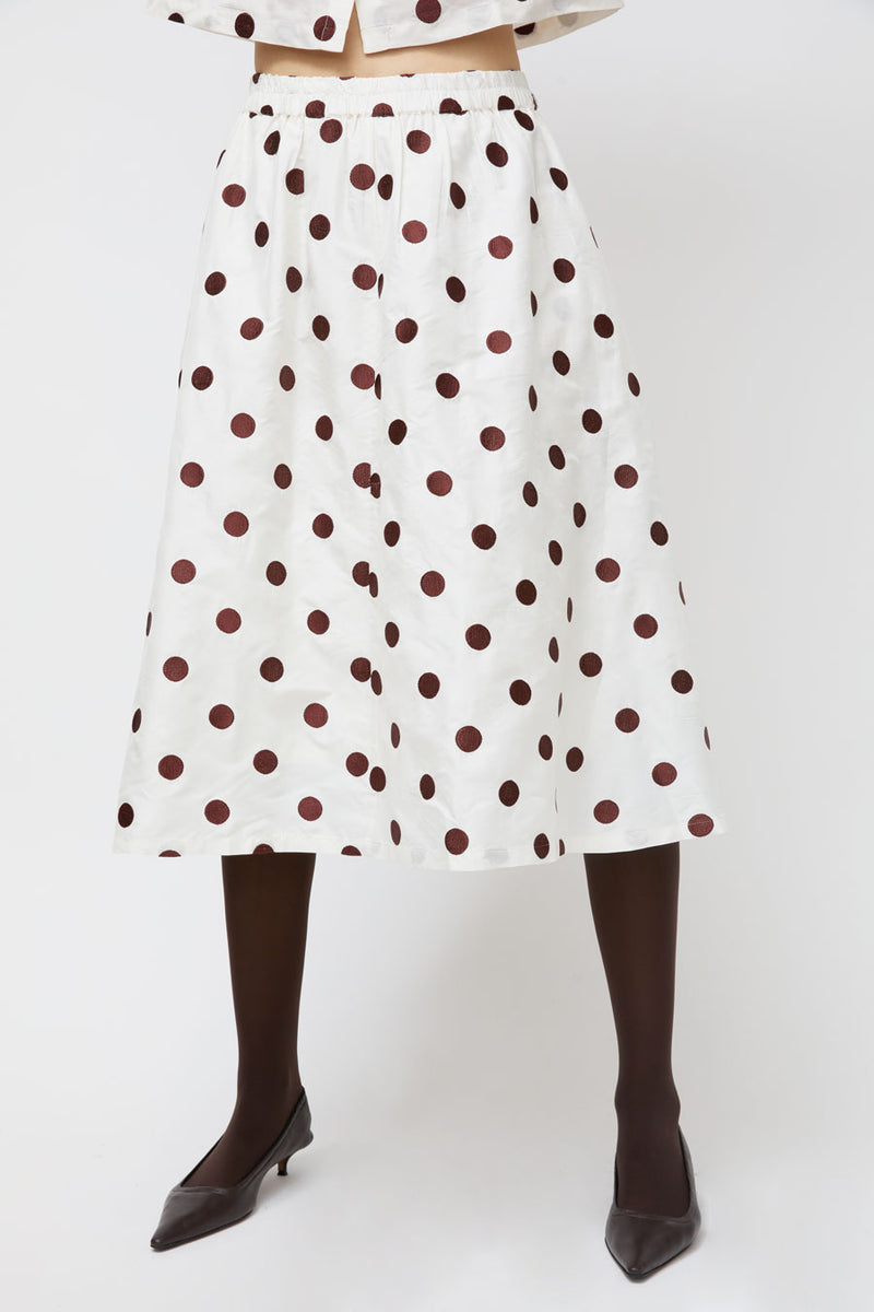 Nikki Chasin Play Skirt in Caffe Dot